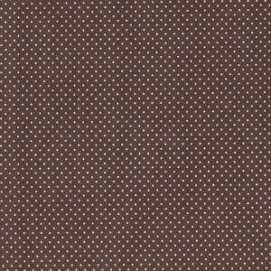 Tecido Estampado - Micro Poa Marrom Cor 5 - Des.2206 - 0,50x1,50mt