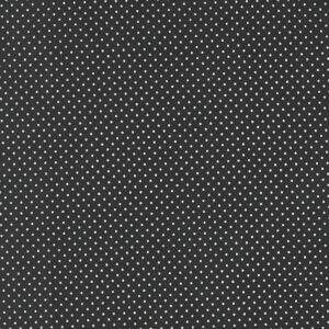 Tecido Estampado - Micro Poa Preto cor 6 - Des. 2206 - 0,50 x 1,50 MT