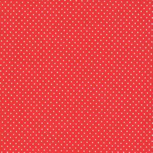 Tecido Estampado - Micro Poa Vermelho  Cor 3 - Des.2206 - 0,50x1,50mt