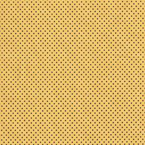Tecido Estampado - Mini Poa Preto Fundo Amarelo Cor 3 - Des.2207 - 0,50x1,50mt 