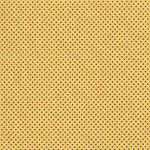 Tecido Estampado - Mini Poa Preto Fundo Amarelo Cor 3 - Des.2207 - 0,50x1,50mt 