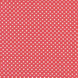 Tecido Estampado - Coleção Disney - Minnie Small Vermelho - Cor 01 Des.MI016 - 0,50x1,50m - Maluhy