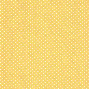 Tecido Estampado - Poa Amarelo Cor 134 - Des.1001 - 0,50x1,50mt
