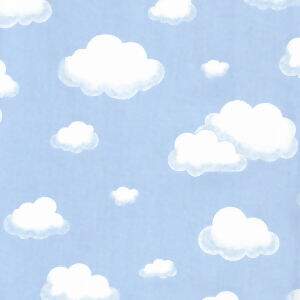 Tecido Estampado - Nuvens Azul Cor 02 - Des. 5255 - 0,50x1,50mt - Döhler