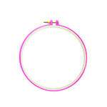 Bastidor 21cm com Regulador para Bordado - Pink