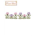 Tecido Riscado para Bordar - Tulipas 50x70cm 