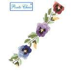 Tecido Riscado para Bordar Amor Perfeito - 50 x 70cm