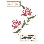 Tecido Riscado para bordar - Flor 1720 - 50x70cm 