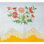 Tecido Riscado para Bordar - Flores 1730 -  50x70cm