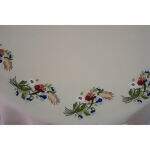 Toalha de Mesa Riscada para Bordar - Redonda Papoulas 