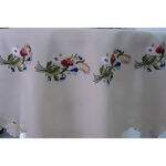 Toalha de Mesa Riscada para Bordar - Redonda Papoulas 