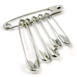 Alfinete de Segurança Niquelado - 50 unidades