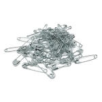 Alfinete de Segurança Prata com 100 unidades