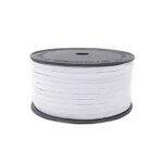 Elástico Chato Branco nº 06 -  4 mm - 100 Mt - São José