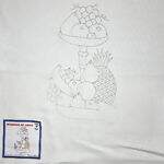 Pano de Prato Riscado para Bordar - Frutas Des.05