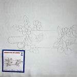 Pano de Prato Riscado para Bordar - Flor Des.22