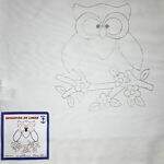 Pano de Prato Riscado para Bordar Des. 68