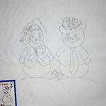 Pano de Prato Riscado para Bordar - Natal Des.01