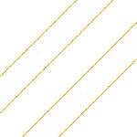 Fita de Cetim Branca Ourela Ouro Ord102 15mm - 10 Mts Najar