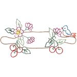 Kit de Pano de Prato Riscado 12 Unidades - Frutas