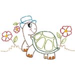 Kit de Pano de Prato Riscado 12 Unidades - Bichos