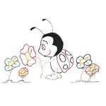 Kit de Pano de Prato Riscado 12 Unidades - Bichos