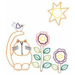 Kit de Pano de Prato Riscado 12 Unidades - Bichos