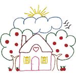 Kit de Pano de Prato Riscado 12 Unidades - Variados