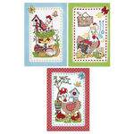 Pano de Prato Felpudo Estampado Chickens - Dohler