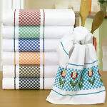 Pano de Prato Jacquard para Bordar - Vitória - Dohler