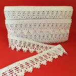 Renda de Algodão Branca Ref: 6245/P 20 Metros São José