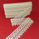 Renda de Algodão Cru Ref: 6248/P - 10 Metros São José