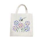 Sacola Ecológica com Risco - Abelha e Flores Des 62