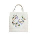 Sacola Ecológica com Risco - Borboletas e Flores Des 35