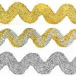 Sianinha Larga Metalizada - Ref: 334/04 - Peça com 10mt - São José