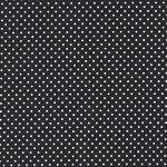 Tecido Tricoline Poa Preto D.1001 - 0,50x1,50mt
