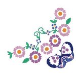 Toalha de Mesa Riscada para Bordar - Borboleta