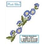 Faixa de Toalha com Risco para Bordar - Margarida - Branca