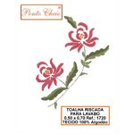 Tecido Riscado para bordar - Flor 1720 - 50x70cm 