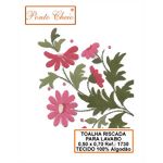 Tecido Riscado para Bordar - Flores 1730 -  50x70cm