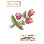 Tecido Riscado para Bordar - Flores 1750 - 50 x 70cm