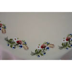 Toalha de Mesa Riscada para Bordar - Redonda Papoulas 